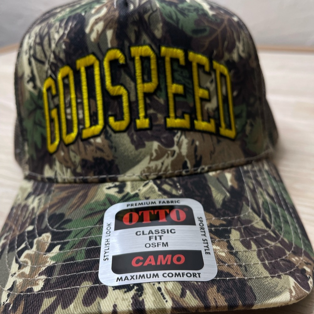 ZACH BRYAN Zach Bryan GODSPEED Hat Rare 2024 Quittin Time Tour Camouflage